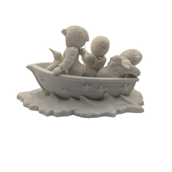 Snowbabies Winken, Blinken, Nod in Fishing Boat, Retired Collectible Dept 56 - Picture 13 of 16